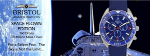 Space Shuttle tribute Aviator Watch by Bristol Watch Company