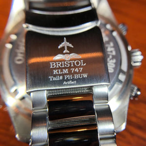 747 - Stainless Steel, White Dial - Bristol Aviator Watches, Bristol Watch Company, www.bristolwatchcompany.com