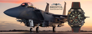 F-15 tribute Aviatoe Watch by Bristol Watch Company