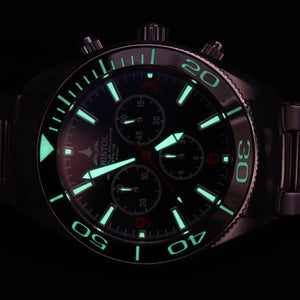 Space Shuttle Atlantis - Black Dial, Leather Band - Bristol Aviator Watches, Bristol Watch Company, www.bristolwatchcompany.com